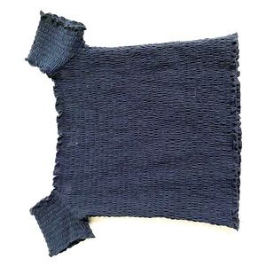 Hollister black off the shoulder ribbed top